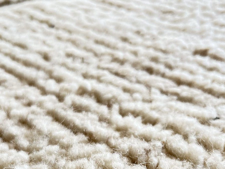 detalle de alfombra de lana bereber